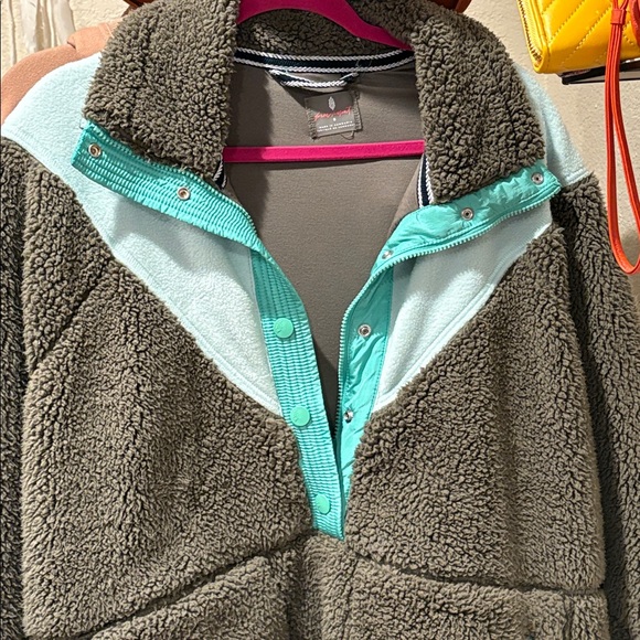 Free People Free to Rise Fleece Quarter Zip Pull Over - Picture 9 of 13